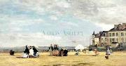 Eugene Boudin Jetty At Trouville oil painting